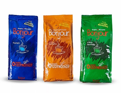 Mletá káva Bonjour s príchuťou lieskový orech  250g