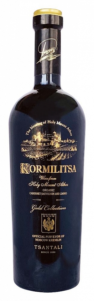 KORMILITSA Gold Moscow Kremlin dry red wine Tsantali 750 ml