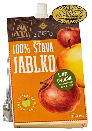 100% šťava jablko