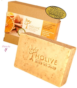 Olive soap Holive - ORANGE - CINNAMON Natural 100%